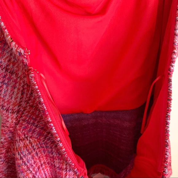 Anthropologie Smocked Peplum Blouse in Pink and Orange - Picture 8 of 10